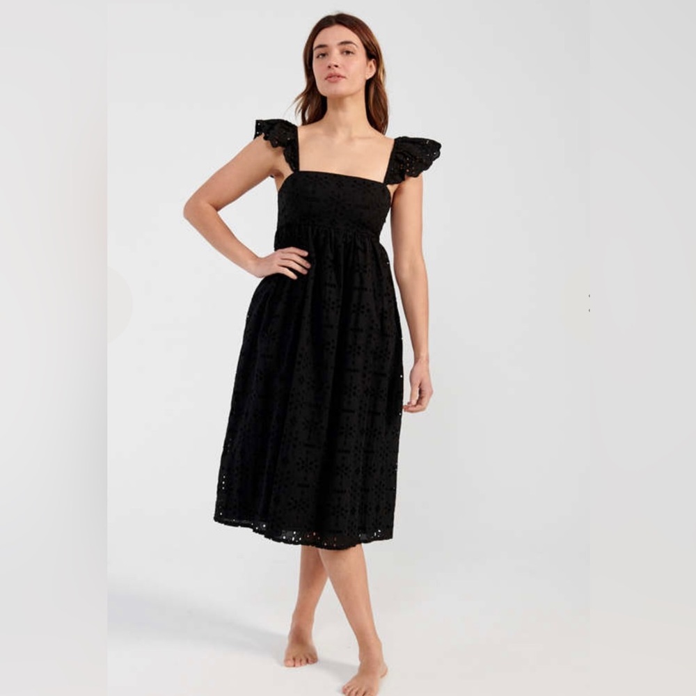 BAUM UND PFERDGARTEN Ashaki Black Midi Dress